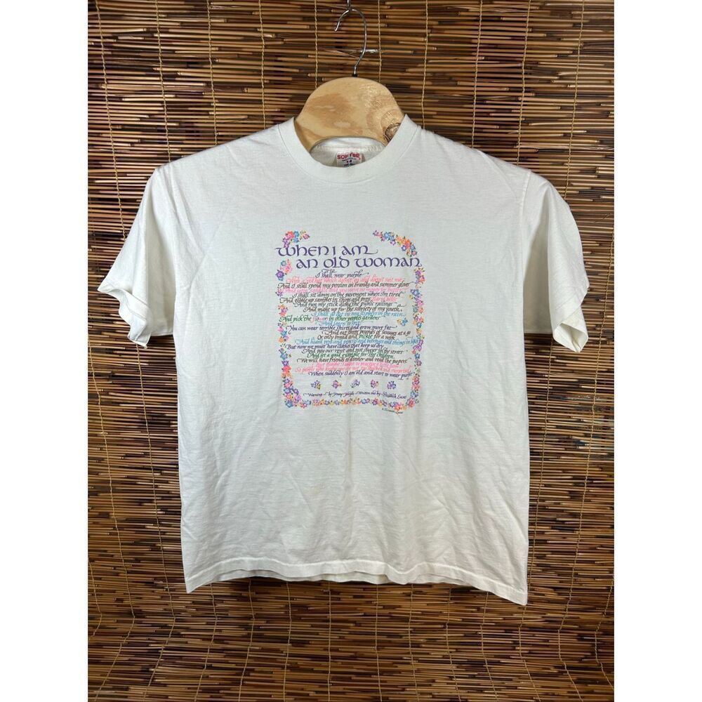 When I am an Old Woman I Shall Wear Purple SOFTEE USA XXL Single Stitch